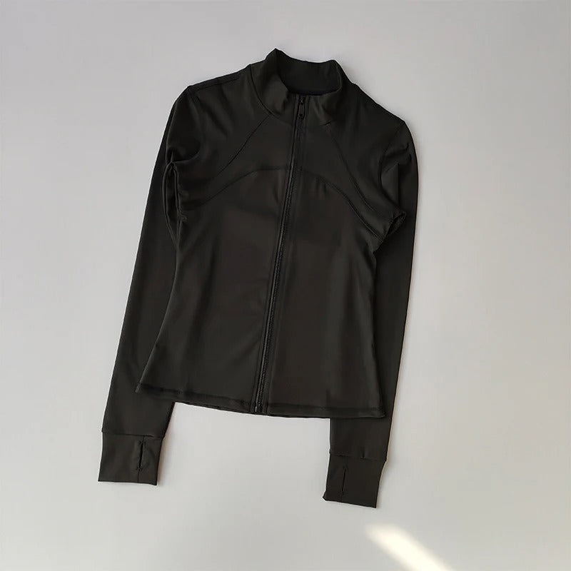 Women's High-End Standing Collar Sports Jacket