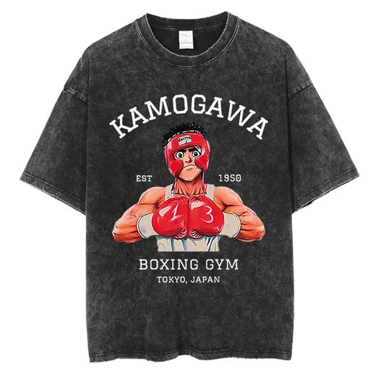 Hajime No Ippo Kamogawa Boxing Gym Vintage 90s T-shirt