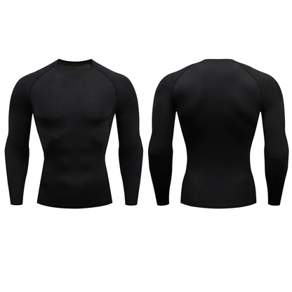 Men's Compression Long Sleeve Running Shirt.