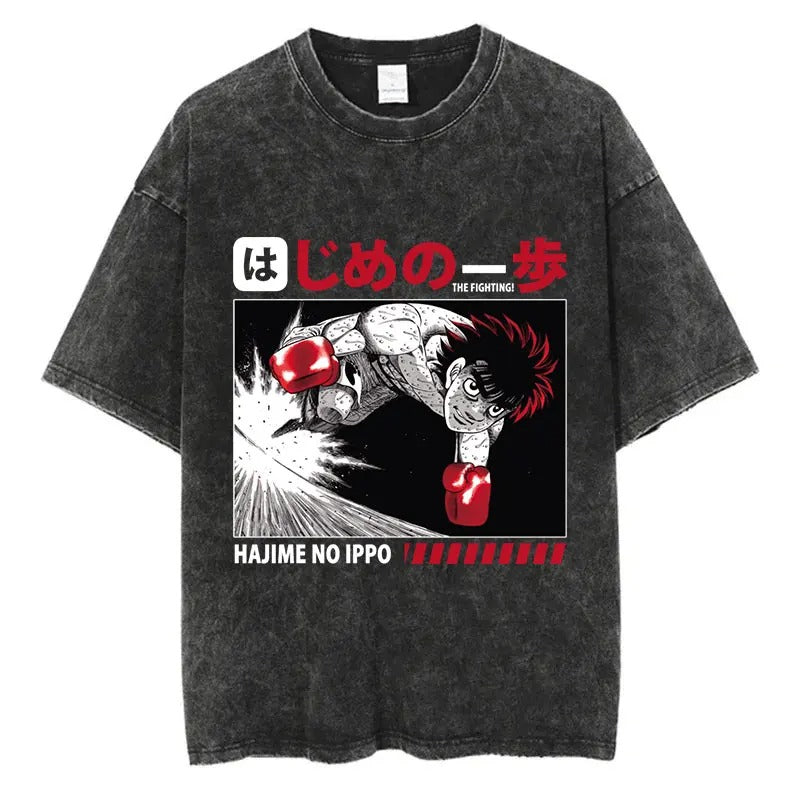 Hajime No Ippo Kamogawa Boxing Gym Vintage 90s T-shirt